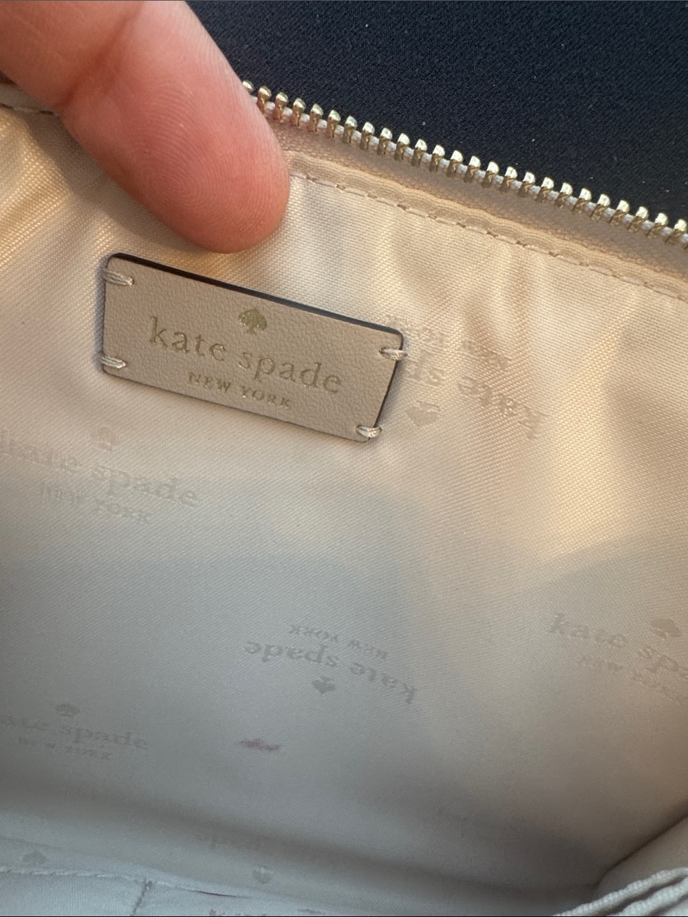 kate spade Pale Lilac Leather Wristlet with Gold Hardware - Picture 7 of 8